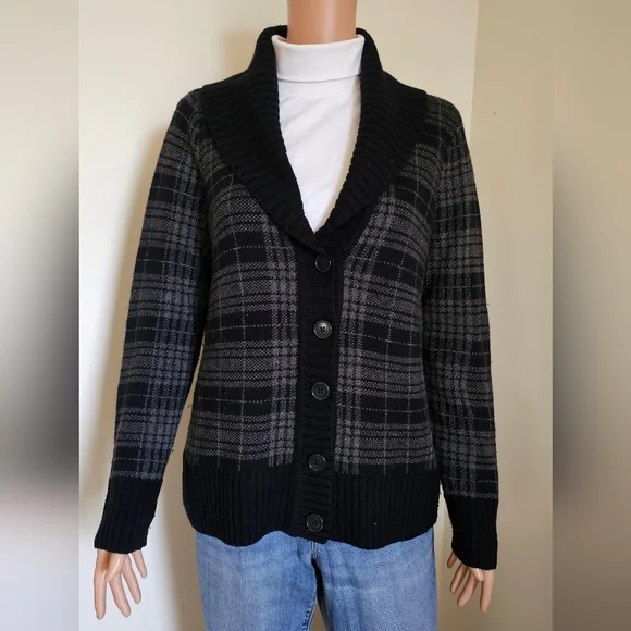 Brooks Brothers Sweaters Brooks Brothers Black And Gray Plaid